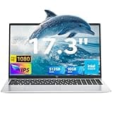 ACEMAGIC 17.3 Inch FHD Laptop with Quad-Core N97 Processor up to 3.6GHz, 16GB RAM DDR4 512GB SSD Notebook Laptops, 1.5w Dual Speakers, HDMI, WiFi 5, BT5.0, 3*USB3.2, Type-C, TF, 6000mAh Long-Battery