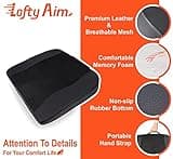 Car Seat Cushion, Comfort Memory Foam Car Cushions for Driving - Sciatica & Lower Back Pain Relief, Driver Seat Pillow for Vehicles, Office Chair, Wheelchair - Black