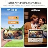 BOIFUN 5.5” 4MP Smart Baby Monitor with Camera and Audio, Night Light, Upgrade AI Alerts (Tummy Sleep & Facial Coverage), Local Monitor & WiFi App, Motion & Sound Alerts, Temp, 360° View, 4000mAh