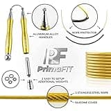 PrimaFIT Pro Speed Skipping Rope Adult Fitness for Men Women Weighted Jump Rope 3m Adjustable Self-Locking Aluminium Boxing Gym MMA Crossfit Workout Fat Loss Spare Cable, Weights, Protectors Carry Bag