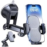 Miracase Car Phone Holder for Cars Dashboard Windscreen Desk, 3in 1 Mobile phone Mount Automobile Cradle 360° Rotatable Stand for iPhone16 15 Pro Plus Max 14 13 12 11Samsung