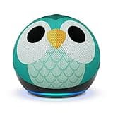 Echo Dot Kids (Newest gen) | Wi-Fi and Bluetooth smart speaker with Alexa | With 1 year of Amazon Kids+ content | Owl