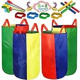 Sports Day Kit Potato Sack Race Bags Backyard Games for Kids Adults, Field Day Birthday Party Outdoor Games for Kids Family,Egg and Spoon 3-Legged Relay Race Carnival Game,Easter Lawn Garden Game
