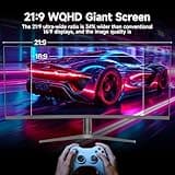 38 Inch Curved Gaming Monitor, 1500R PC Screen 144hz UWQHD 3840x1600, Curved Screen Computer Display with FreeSync & Eye-Care Technology, DP, HDMI, Ultra-Thin Bezel