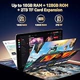 Android 15 Tablet 10 Inch - Gemini AI 2.0 Android Tablets 18GB+128GB/2TB, 10.1 Inch Tablet with Pen and Keyboard, 6000mAh, FHD, 5G WiFi, Bluetooth 5.0, GPS, OTG, Office, Gaming, 2 Years Warranty