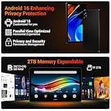 FLYCOAY Android 16 AI Tablet,11 Inch Android Tablets With 36GB RAM+512GB ROM(TF 2TB), Octa-Core, 8000 mAh, 8MP+13MP, 5G WIFI/BT 5.0/GPS, Tablet With Keyboard|Mouse|Case|Pen|Stand|Earphone|Black