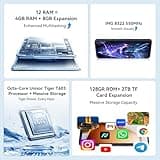 Blackview WAVE 9C Smart Android Phone,4G Sim-Free & Unlocked Mobile Phones, 12GB+64GB/2TB, Android 15 Phone 13MP+8MP AI Camera, 5000mAh/10W, Fingerprint/Eye Comfort Mode, 5G WiFi/GPS/OTG Smartphone