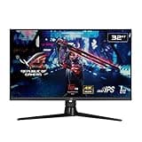ASUS ROG Strix XG32UQ Gaming Monitor 32", 4K UHD (3840 x 2160), Fast IPS, 160 Hz (OC), 1 ms GTG, NVIDIA G-SYNC Compatible, FreeSync Premium Pro, Variable Overdrive, DisplayHDR 600, DCI-P3, Black
