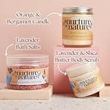 Nurture by Nature RELAX & CALM Pamper Gifts for Women - Mothers Day Hamper - Relaxation Gifts for Women with Lavender Mist, Bath Salts, Candle & More - Bath Sets, Mothers Day Gifts, Spa Sets