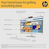 HP 27” All-in-One Desktop PC | AMD Ryzen 7-7730U Processor | 8 GB RAM | 512 GB SSD | AMD Radeon Graphics | FHD IPS Display | Windows 11 Home | Dual Speakers | Shell White 27-cr0031na