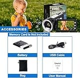Vmotal Kid Video Camera Camcorder, Digital Video Recorder 1080P Video Photo /270° Flip Screen/Rechargable Camcorder for Kids/Beginners/Children/Teenagers/Students/The Elderly