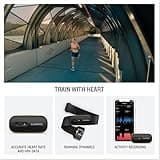 Garmin HRM-600, Premium Heart Rate Monitor, HRV data,Running Dynamics, Steps, Calories, Speed, Distance, Rechargeable battery,Record & sync data without a watch, machine washable strap, Size M-XL