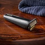 Remington T-Series Beard Trimmer and Hair Clipper Kit for Men (38mm T-Blade for Professional Cutting, Foil Shaver, Adjustable Comb, 9 Comb Attachments, Waterproof, Cordless, 5-Hour Runtime) MB7050