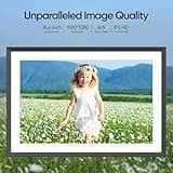 ARZOPA Digital Photo Frame WiFi 15.6 Inch 1920x1080 32GB Full HD IPS Touch Screen Frameo Digital Picture Frames Auto Rotate Electronic Photo Frame Share Photos Videos Music Alarm