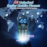 4G Big Button Mobile Phone for Elderly,USB-C Charging,1800mAh Long Standby, Easy to Use Basic Mobile Phone, SIM Free Unlocked Senior Mobile Phones With SOS Emergency Button Large Volume FM Radio