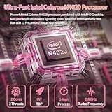 UDKED Small Mini Laptop Computer, 10.1 inch (0.79 kg), Ultra Thin and Lightweight Windows 11 Laptops, Celeron N4020, 8GB DDR4 128GB SSD,Type-C,TF Card,Perfect for Kids and Adults Netbook - Pink