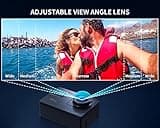 WOLFANG Action Camera 4K 60FPS 24MP GA300, WiFi 8X Zoom EIS Vlogging Camera, 40M Waterproof Underwater Camera for Snorkeling, External Mic, Remote Control and Helmet Accessories Kit for Cycling