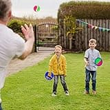 Morcheiong Toss and Catch Ball Game Outdoor Toys Beach Games for Kids Family with 4 Paddles 4 Balls and 1 Storage Bag
