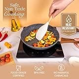 Kitchen Non Stick Cooking Utensils Set – Heat Resistant Silicone Utensils with Wooden Handle – Ladles, Spoons and Spatulas Set – Kitchen Tools & Accessories – 35pcs, Cream – by Nuovva