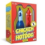 Big Potato Chicken vs Hotdog – Hilarious Flip Challenge Party Game for Families, Kids & Adults | Outdoor Garden Game for 2–10 Players | Includes Bonus Cards & Fast-Paced Fun | Perfect Christmas Game