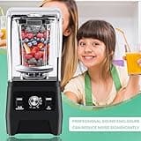 EASYROSE Blender Smoothie Maker 2L Food Blender with Sound Enclosure, 30000RPM Commercial Blenders for Kitchen, Milkshake, Cocktail & Fruit Juice, 10 Variable Speed, 1800W