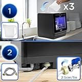 Duronic Table Top Dishwasher DW5 BK 950W Compact Tabletop Dish Washer Mini 5L Dishwashers with 8 Wash Cycles Electric Countertop Cleaner for Quick Eco Cleaning Plates Glass Cutlery Fruit (BLACK)