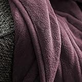 Slumberdown Comfy Hugs Heated Throw Blanket - Large Electric Blanket for Bed, Sofas & Settees, Soft Fleece Blanket with 10-Heat Settings & Hourly Timer - Cosy & Snuggly, Washable, Plum (130cm x 160cm)