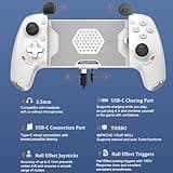 USB C Mobile Gaming Controller for iPhone 16/iPhone 15 Series & Android (Type-C),Plug and Play Gamepad Joystick, Stream PS5/Xbox/PC Games on Mobile,Cloud Gaming, Hall Effect Rocker & Trigger