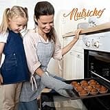 NutriChef Baking Tray Set, Stackable Bakeware Trays, Smart Space Stacking Baking Trays, 8 Pcs Non-Stick Oven Safe Baking Sets w/ Cookie, Loaf Pan, Pizza Pan, Muffin Tins, Cake Tin, Round/Square Pans