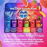 SKINS Sex Lube - Water Based Lube, Tingle Lube and an Anal Lubricant, with 3 Flavoured Lubes for Couples - Vital Lubricants Set and Fruity Edible Lubricants & Licks