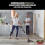 Shark Stratos Cordless Stick Vacuum Cleaner Pet Pro with Anti Hair Wrap Plus, 120 Mins Run-Time (2 Batteries), Clean Sense IQ & Anti-Odour, Pet, Crevice & Multi-Surface Tools, Charcoal/Silver IZ420UKT