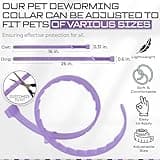 Cat Repellent Treatment, Cat Repellent Collars, Adjustable Cat Repellent Collar, Waterproof, Reflective, Natural Repellent Cat Collar(Single Pack, Purple)