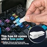 JOREST 300Pcs Car Fuses Assorted Kit, 160 Mini Blade Fuse Automotive + 90 Standard Mixed Fuses + 50 Micro Fuse Set + Puller – for RV Truck Motorcycle(2Amp 3A 5A 7.5A 10A 15A 20A 25A 30A 35A 40A)