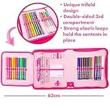 Barbie Filled Pencil Case for Girls - School Supplies - Stationery Set With Colour Your Own Girls Pencil Case Diary Accessories - Gifts For Girls - Pencil Case For Girls