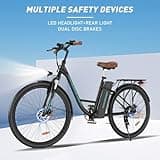 COLORWAY Electric Bike, 28 inch E Bike 250W Motor 7 Speeds transmission, 36V15AH removable lithium battery e bikes for men and women Maximum cruising range 45-100km