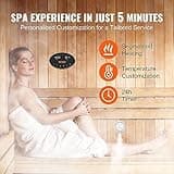 VEVOR 12KW Steam Shower Generator, Segmented Heating & Temperature Customization & 24h Timer Steam Kit, Automatic Drainage Home Steam Shower System Tested to UL Standards