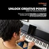 Roland F107 Digital Piano | Streamlined and Affordable Home Piano with Attractive Modern Design | Perfect for Beginners | Class-Leading Sound and Playability | Onboard Bluetooth® & More
