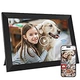 GGUA 10.1 Inch WiFi Digital Photo Frame Built in 32GB Memory, 1280x800 IPS LCD Touchscreen, Auto-Rotate and Audio, Quick and Easy Share Photos or Videos via the Frameo App, the Best Choice for Gifting