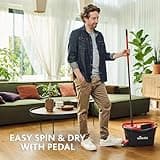Vileda Turbo Microfibre Mop And Bucket Set, Spin Mop For Cleaning Floors, Set Of 1x Mop And 1x Bucket, Eco Packaging