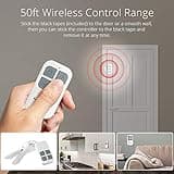 LACORAMO Door Alarm Sensor - Premium Quality - Wireless Magnetically Triggered Window Alarm, 130 db Siren Security Entry Burglar Alert with 2 Remote Controls for Protecting Kids Safety, Home, Shop
