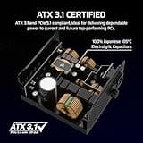 CORSAIR RM850x Fully Modular Low-Noise ATX Power Supply – ATX 3.1 Compliant – PCIe 5.1 Support – Cybenetics Gold Efficiency – Native 12V-2x6 Connector – Black