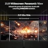 Z-Edge 34 Inch Curved Gaming Monitor Ultrawide 165Hz(DP) 100Hz(HDMI) 1ms MPRT 21:9 3440x1440 WQHD R1500 Curved Screen, Tilt/Swivel/Height Adjustable, FreeSync, HDMI, DisplayPort