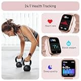 Smart Watch for Women(Answer/Make Call), Alexa Built-in 1.8" Touch Screen Fitness Watch with SpO2 Heart Rate Sleep Monitor, 100 Sport, IP68 Waterproof Step Counter Ladies Smartwatch for iPhone Android