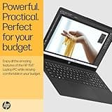 HP 15.6" Laptop | AMD Ryzen 3 7320U Processor | 8 GB RAM | 256 GB SSD | AMD Radeon Graphics | FHD Display | Up to 11hrs 15 mins battery | Win 11 | Dual Speakers | Jet Black | 15-fc0038sa