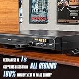 DVD Players for TV with HDMI, DVD Players That Play All Regions, Simple DVD Player for Elderly, CD Player for Home Stereo System, HDMI and RCA Cable Included