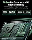 ACEMAGIC 15.6" FHD Laptop with Ryzen 7 5700U (Processor up to 4.3GHz) 8 Core - 16GB RAM DDR4x2 512GB SSD Laptops Computer, HD Display, HDMI, BT5.2, 3*USB3.2,Type-C, Dual Speakers,65W Adapter, WiFi 6.0
