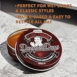Dapper Dan Deluxe Pomade, Medium Hold Medium Shine Hair Pomade for Men, Flexible Water Based Pomade, for a Professional Look, 1 x 100ml