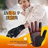 Benirap Thermal Gloves for Men and Women, Winter Cycling Gloves with Anti-slip Touch Screen Warm Glove for Running Riding Driving Outdoor Sports Walking
