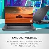Dell G15 5530 15.6" FHD 120Hz Gaming Laptop, Intel Core i5-13450HX, NVIDIA GeForce RTX 3050 6GB, 16GB RAM, 512GB SSD, Windows 11 Home, English-UK Backlit Keyboard, Dark Shadow Grey