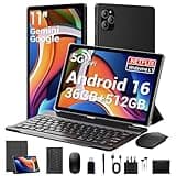 FLYCOAY Android 16 AI Tablet,11 Inch Android Tablets With 36GB RAM+512GB ROM(TF 2TB), Octa-Core, 8000 mAh, 8MP+13MP, 5G WIFI/BT 5.0/GPS, Tablet With Keyboard|Mouse|Case|Pen|Stand|Earphone|Black